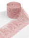 Aurora Blossom Beaded Border Lace - (Pink)